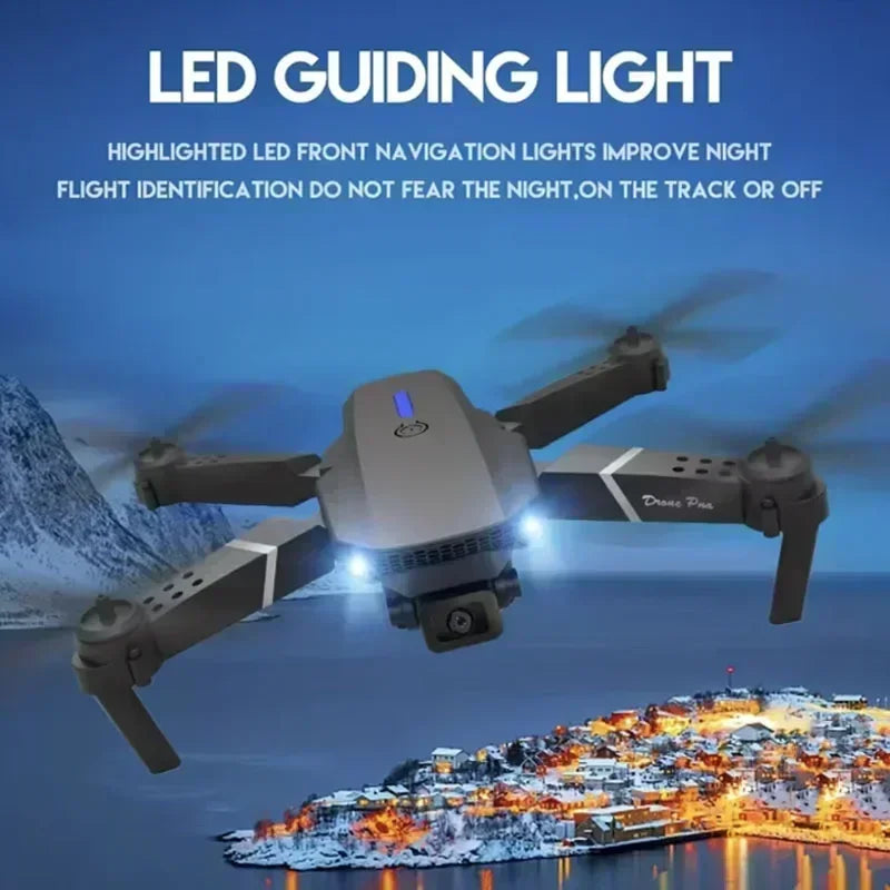 2025 E88 professionnel grand Angle RC Dron HD 4K Mode caméra pliable hélicoptère avion quadrirotor Drone enfant cadeau jouets 
