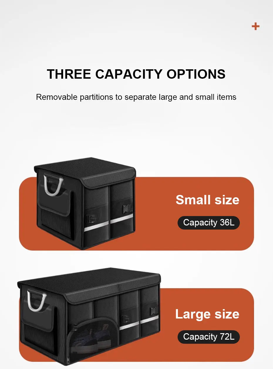SEAMETAL-Coffre de Rangement Pliable, Étanche, Calandre Oxford, 110L, Grande Capacité, Évaluation de Voiture, Camping, Pêche, Facile à Transporter
