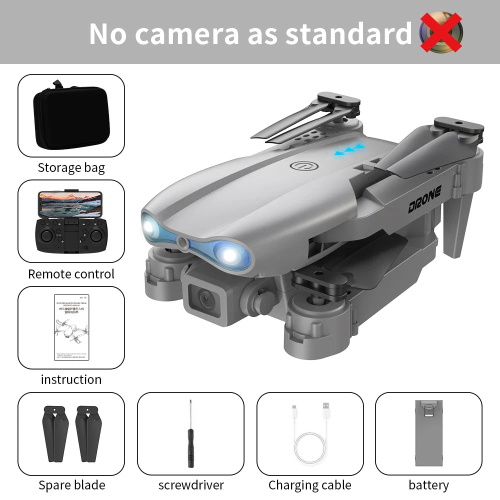 Drone professionnel E99Pro avec caméra pour touristes, 4K, WIFI, flux optique, fpv, évitement d'obstacles, photographie aérienne, quadrirotor