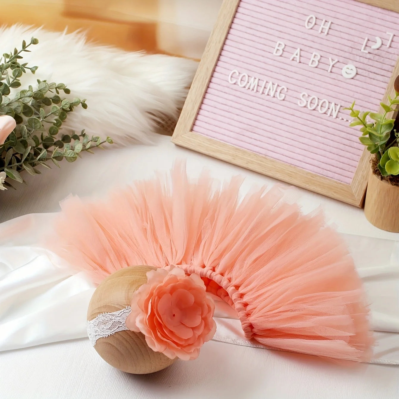 Ylsteed – tenues de photographie pour nouveau-né fille, jupe Tutu faite à la main avec bandeau fleuri, vêtements de princesse, accessoires Photo pour bébé fille