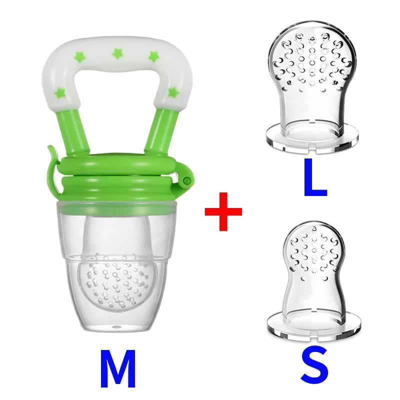 3 en 1 sac nouveau-né bébé aliments frais mangeoire Silicone anneau de dentition jouet mangeoire à fruits sucette formation manger fruits meulage bâton mignon
