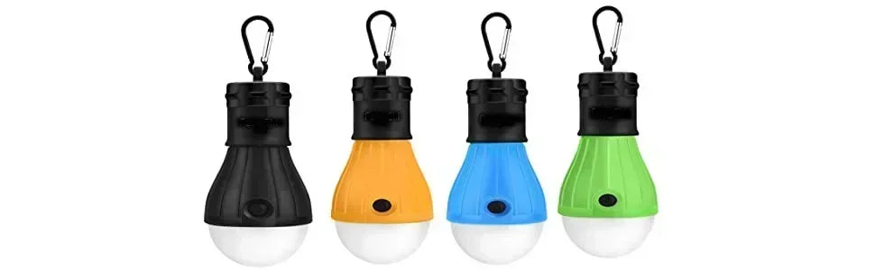 Lampe de tente extérieure Ampoule LED Lampe à crochet portable Lampe de camping adaptée aux sacs à dos extérieurs Voyant d'avertissement de sécurité pour enfants