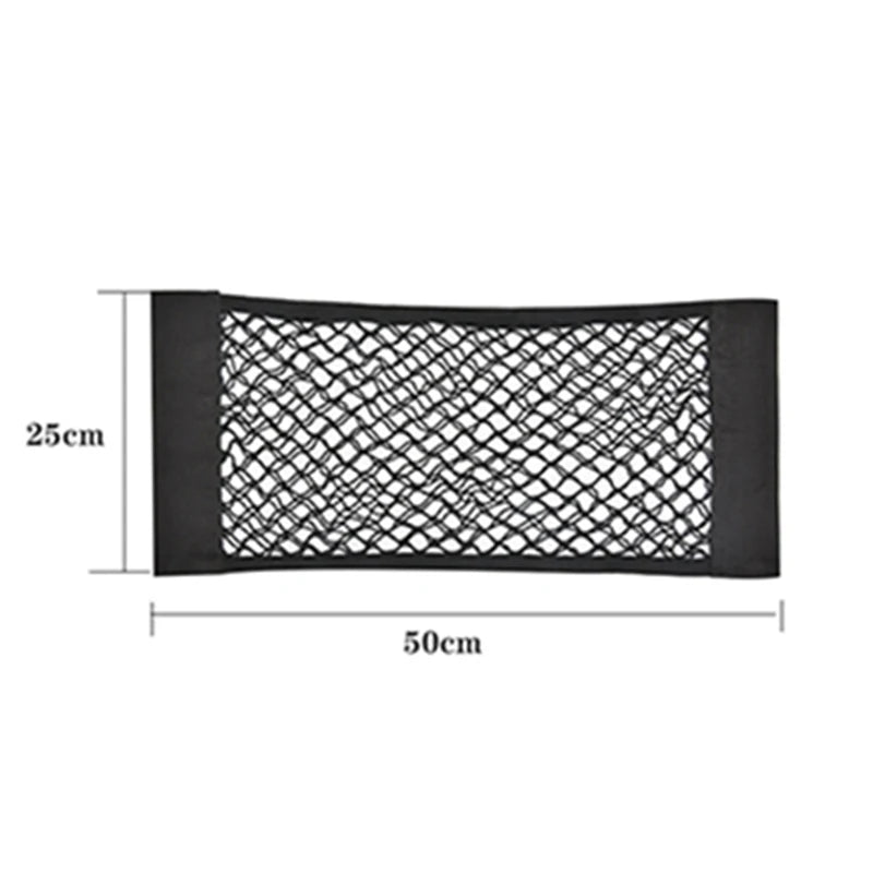 Filet de Rangement artificiel astique pour Siège Arrière de Voiture, Poche en Maille, Autocollant Magique, Sac Portable Universel, Accessoires
