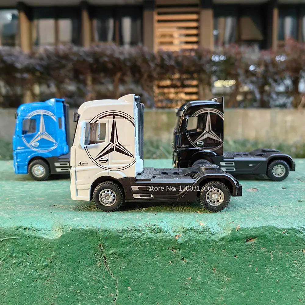 1:50 grand camion en alliage moulé sous pression modèle de voiture jouets conteneur retirer son et lumière véhicules de Transport modèle jouets pour garçons cadeaux