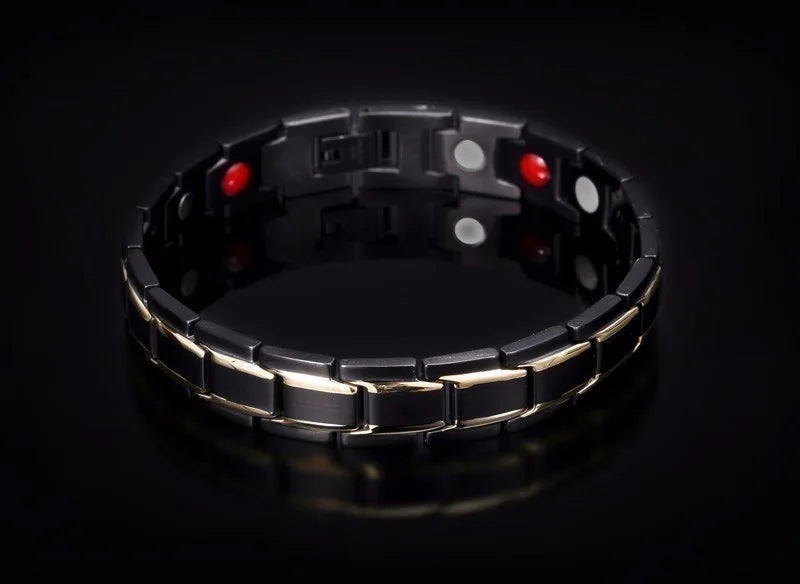 Offre spéciale de luxe mode santé énergie Bracelet hommes en acier inoxydable Bio magnétique Anti-fatigue Anti-rayonnement Bracelets bijoux