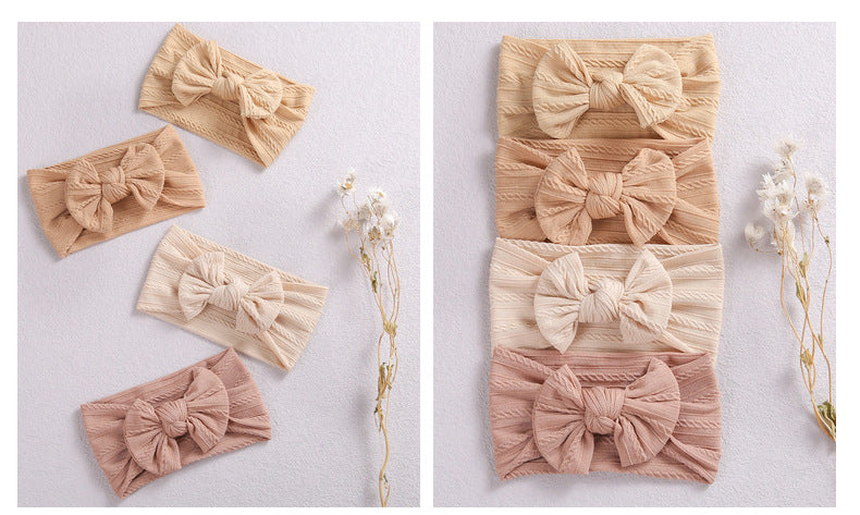 Bandeau élastique en Jacquard avec nœud papillon pour bébés, couvre-chef à nœud papillon, mignon, pour bébés filles, photographie pour nouveau-nés
