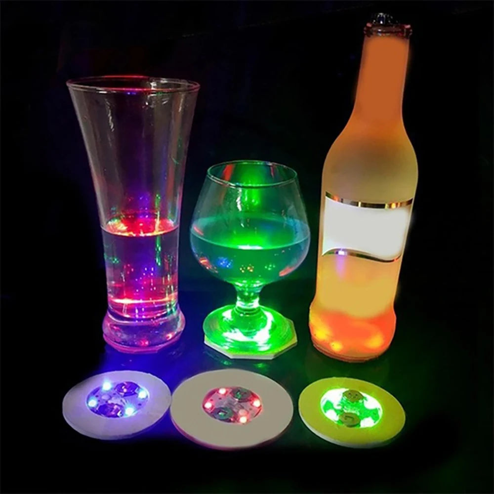 Autocollants de bouteille colorés Shoous Cowijk, lumières LED pour cocktail, maison, fête de mariage, décoration de table de Noël, 3 modes, 1 pièce, 5 pièces