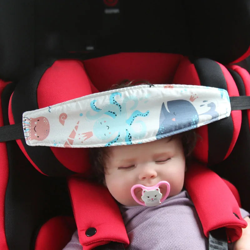 Support de tête de siège de voiture pour bébé, ceinture de fixation réglable pour garçon et fille, positionneur de sommeil, oreiller de sécurité pour bébé, protection de tête pour bébé