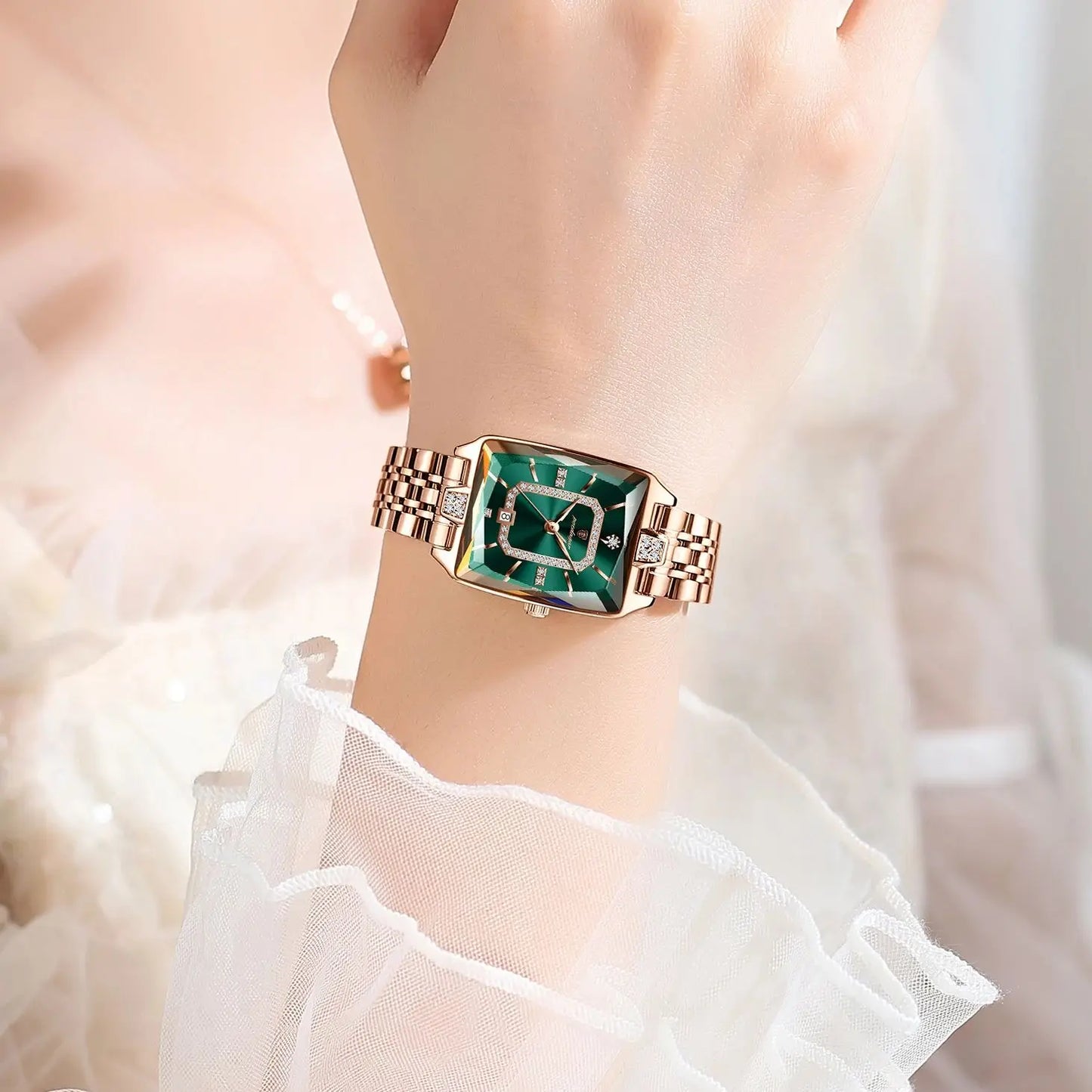 POEDAGAR montre de luxe pour femme calendrier étanche haute qualité dames montre en acier inoxydable Quartz femmes montres élégant + boîte