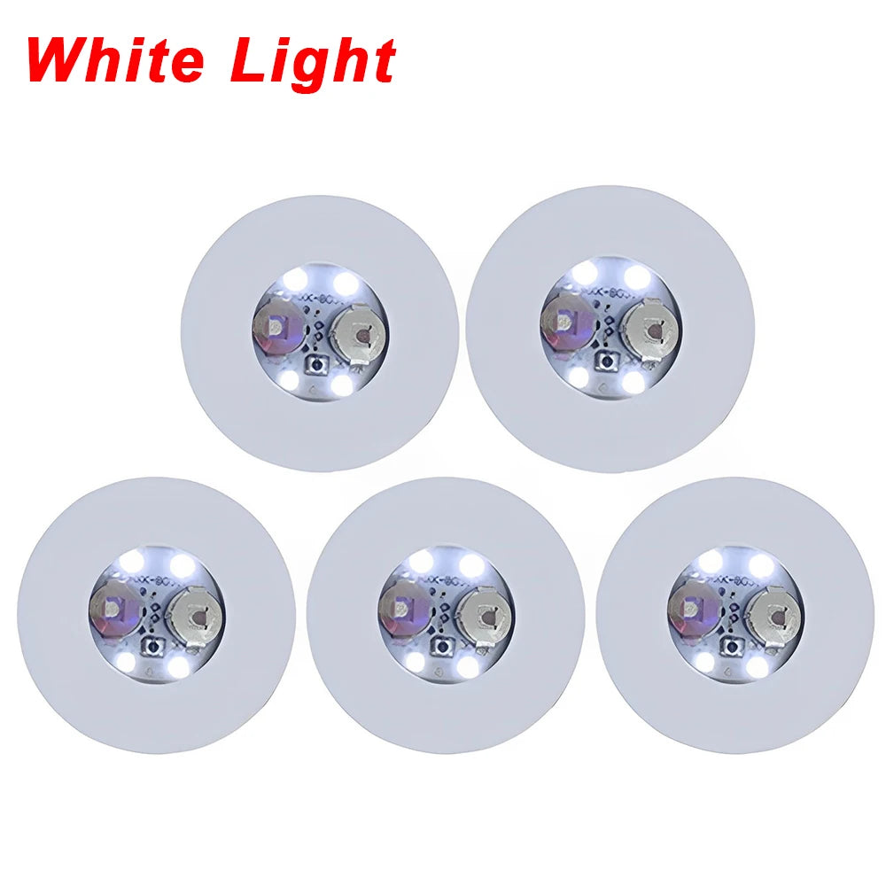 Autocollants de bouteille colorés Shoous Cowijk, lumières LED pour cocktail, maison, fête de mariage, décoration de table de Noël, 3 modes, 1 pièce, 5 pièces