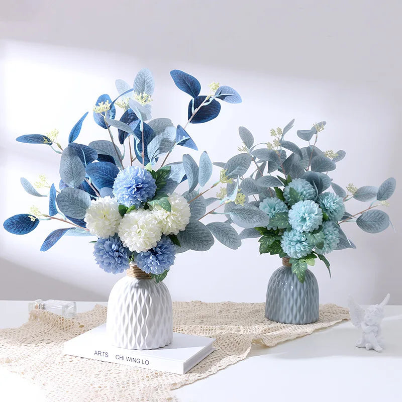 Vase à fleurs en plastique, Vase en fausse céramique pour la décoration de la maison, arrangements floraux, décoration de la maison, Vase à fleurs, centre commercial, décoration de Table