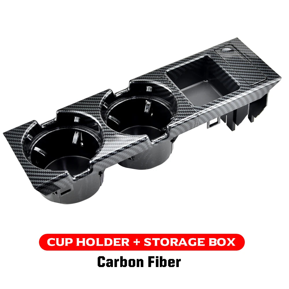 Nouveau Double trou style de voiture Console centrale avant boîte de rangement pièce de monnaie + porte-gobelet pour BMW E46 série 1999-2006 51168217953