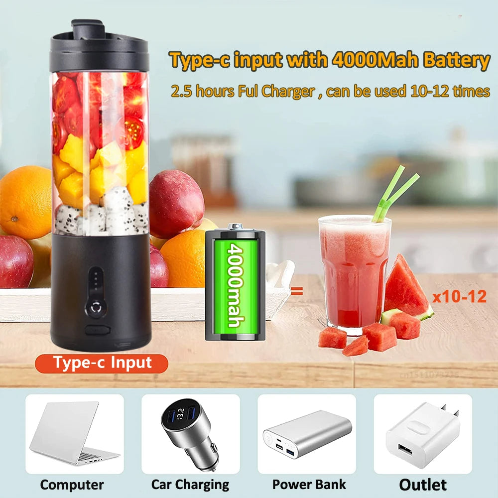 Mini mixeur de fruits électrique portable, mélangeur de jus frais orange, multifonction, aste, portable, centre commercial Ju479, SmUnvétérans wn ie