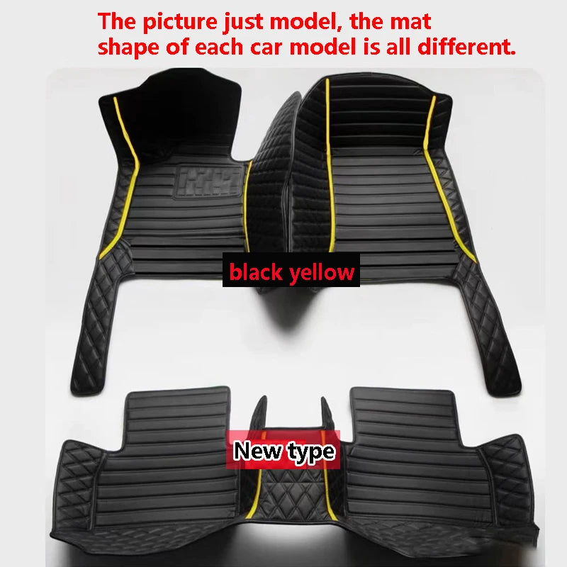 Tapis de sol de voiture en cuir de luxe personnalisé pour Renault Clio 4 2013 2014 2015 2016, ensemble complet d'accessoires imperméables pour femmes