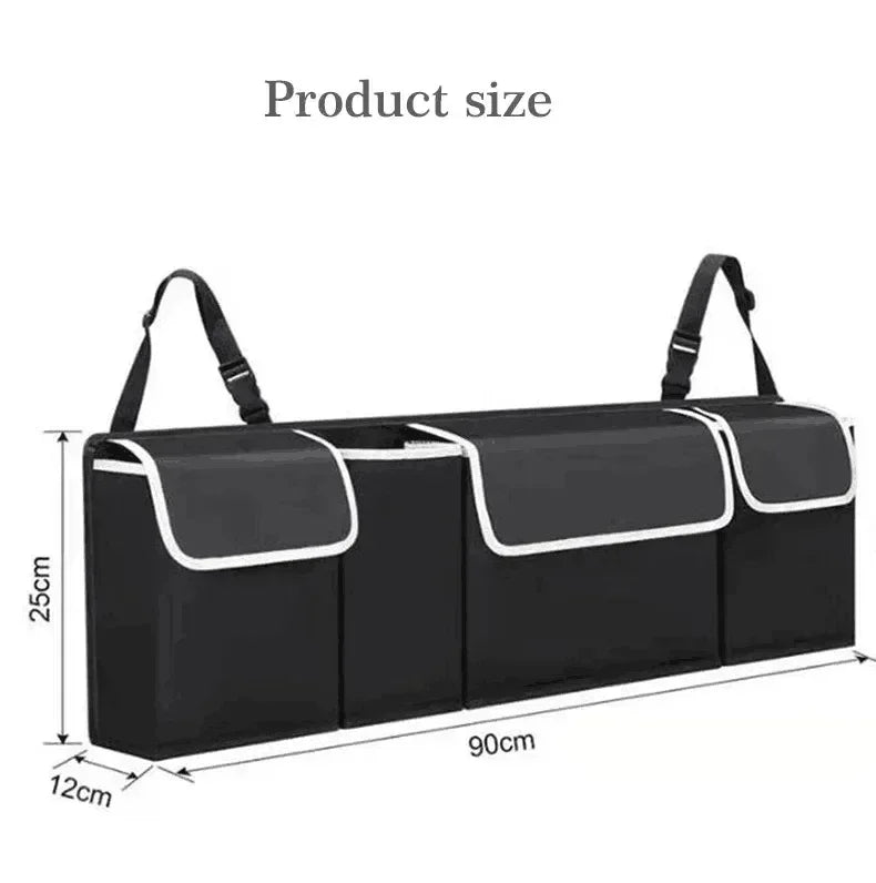 Organisateur de coffre de voiture, sac de rangement de siège arrière, haute capacité, multi-usage, Oxford, organisateurs arrière de siège de voiture, intérieur d'automobile