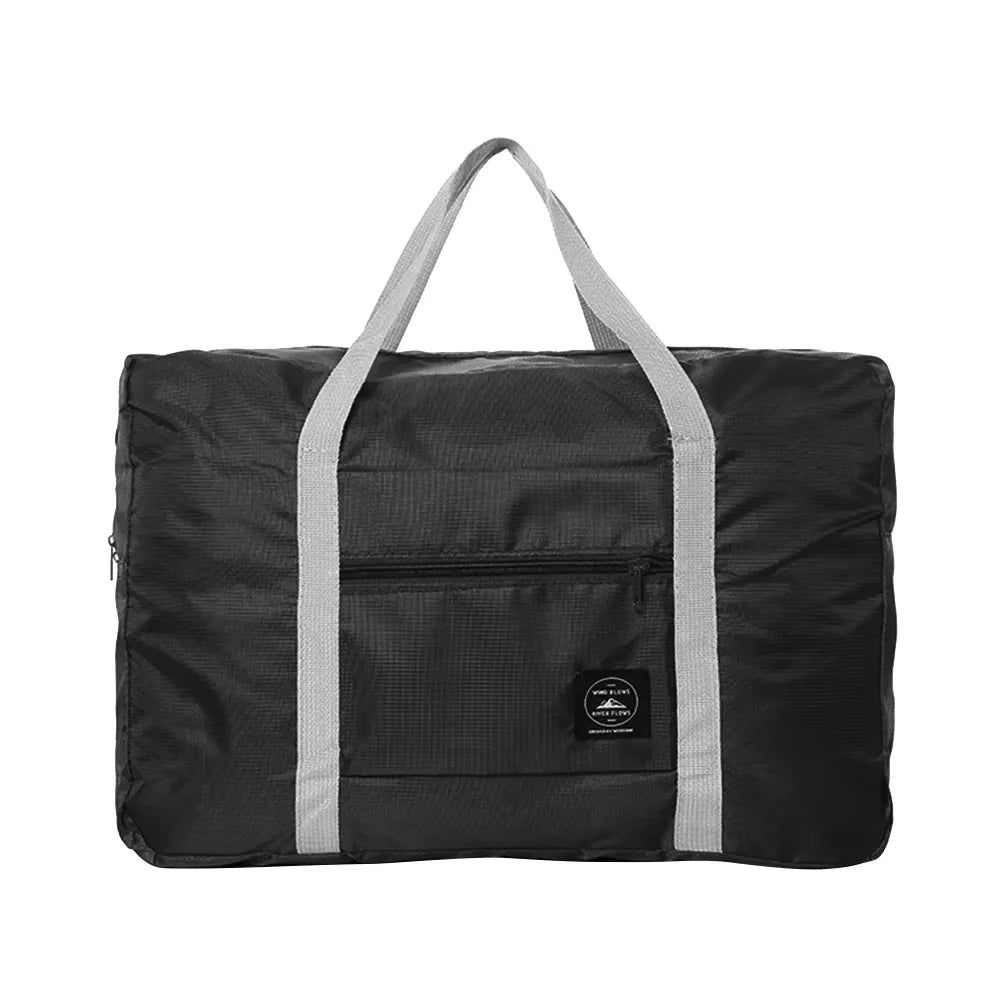 Sac de voyage pliant imperméable de couleur unie, sac à bagages léger de grande capacité