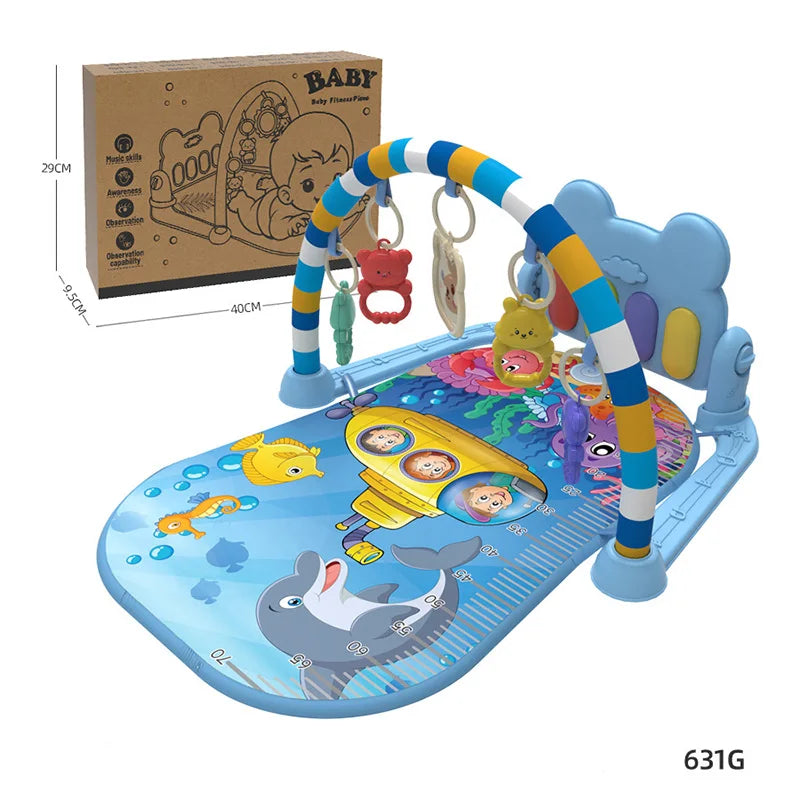 Support de Fitness pour bébé, jeu de musique, jouets d'activité de gymnastique, couverture rampante pour Piano pour nouveau-né, tapis de jeu à pédales, éducation précoce, cadeaux de 0 à 36 mois