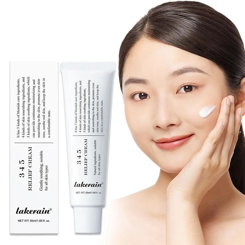 345 crème apaisante réparation du visage pour améliorer les défauts de la peau fournir un soin apaisant Lifting du visage beauté hydratant crème apaisante