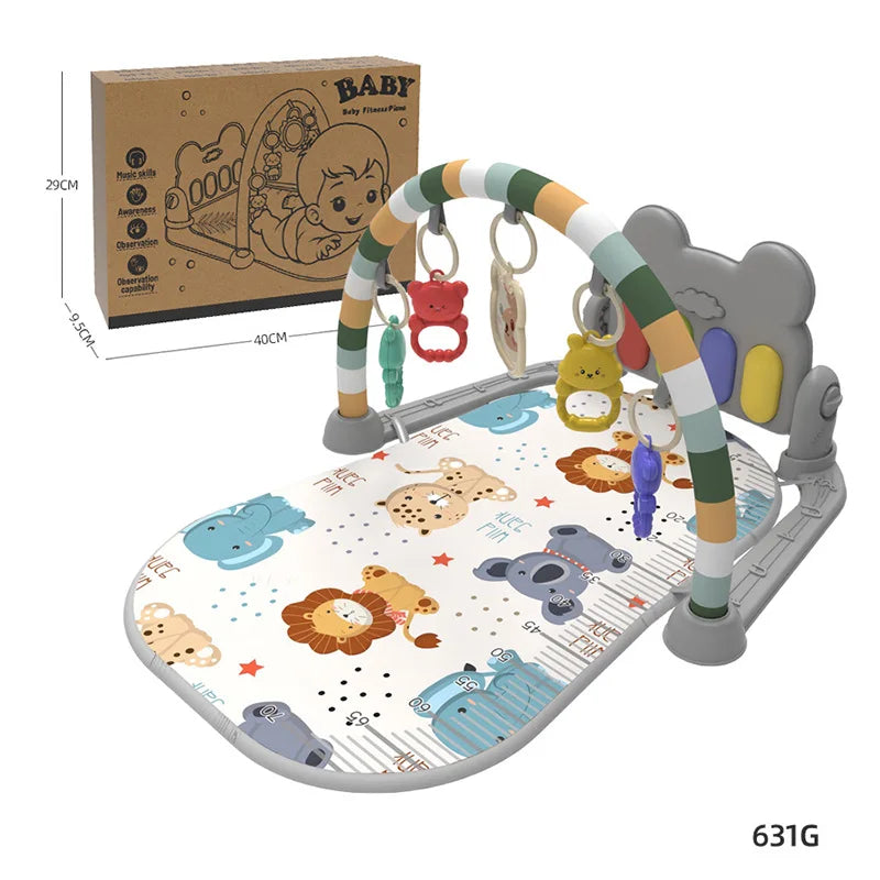 Support de Fitness pour bébé, jeu de musique, jouets d'activité de gymnastique, couverture rampante pour Piano pour nouveau-né, tapis de jeu à pédales, éducation précoce, cadeaux de 0 à 36 mois