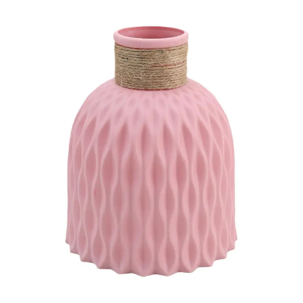 Vase à fleurs en plastique avec UL, pot de fleurs bricolage, porcelaine de salon, articles de fleurs, ornements de décoration pour la maison