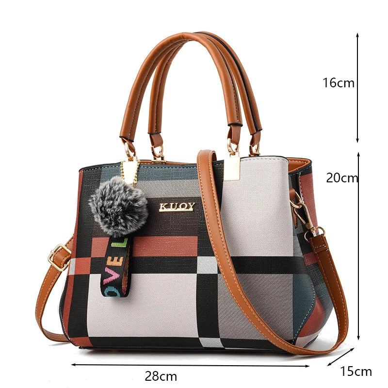 Sacs à bandoulière décontractés en cuir PU pour femmes, sac à main fourre-tout de luxe pour dames, grande capacité, sac initié au voyage