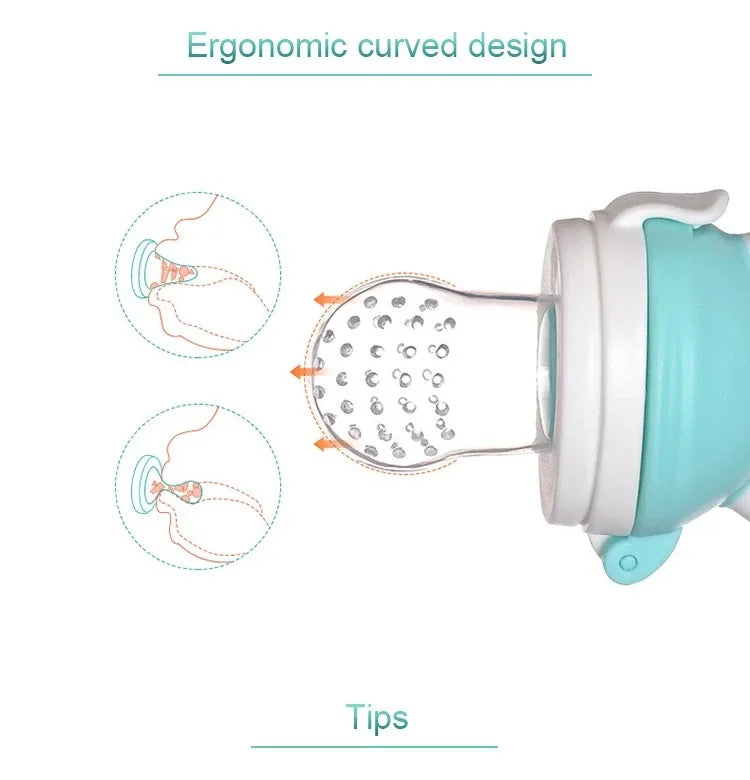 3 en 1 sac nouveau-né bébé aliments frais mangeoire Silicone anneau de dentition jouet mangeoire à fruits sucette formation manger fruits meulage bâton mignon