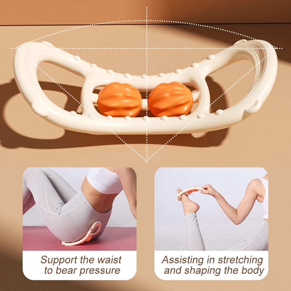 Masseur de jambes multifonctionnel à 12 roues, rouleau de Massage à couverture complète pour bras, taille, Relaxation musculaire des jambes, Machine de Massage manuelle