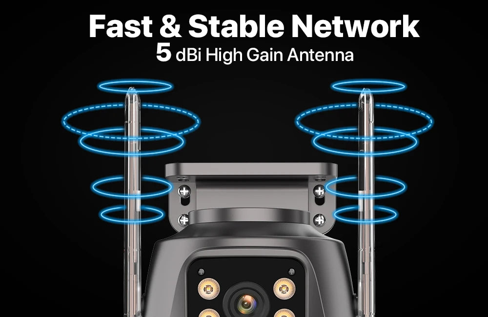 4K 8MP HD Wifi PTZ caméra extérieure 4MP double objectif double écran AI suivi automatique caméra IP CCTV Audio vidéo Surveillance P2P iCSee