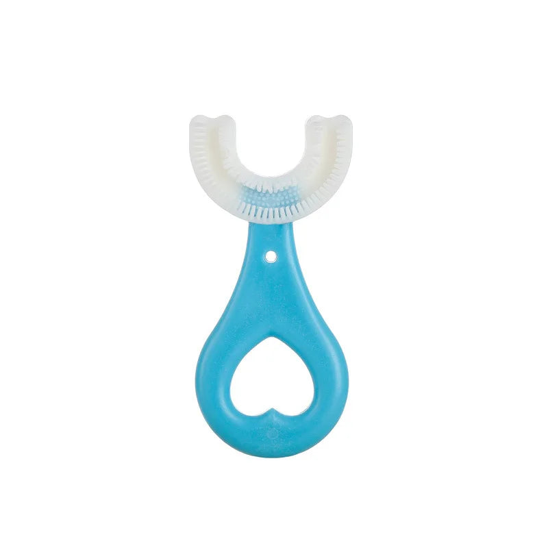 Brosse à dents en Silicone pour bébé, 360 degrés, en forme de U, anneaux de dentition, brosse pour bébé, soins buccaux, nettoyage