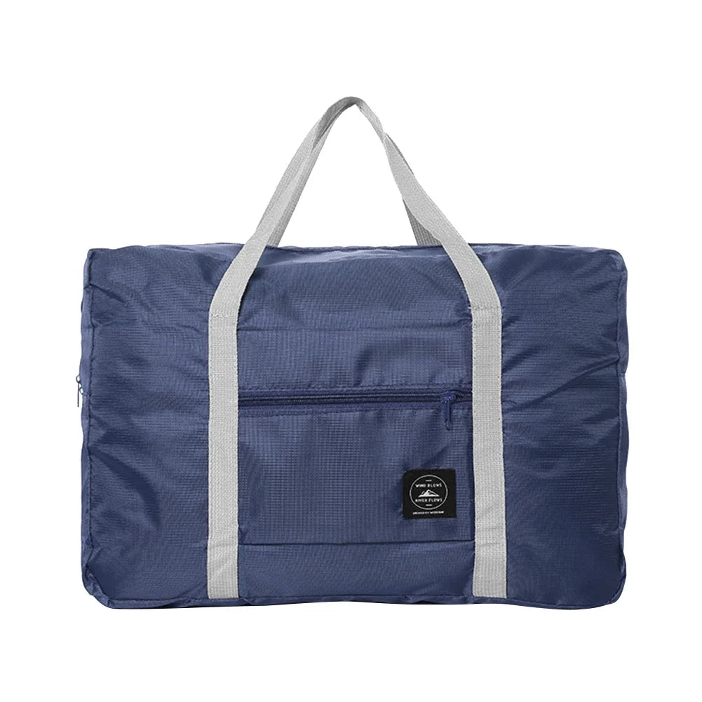 Sac de voyage pliant imperméable de couleur unie, sac à bagages léger de grande capacité
