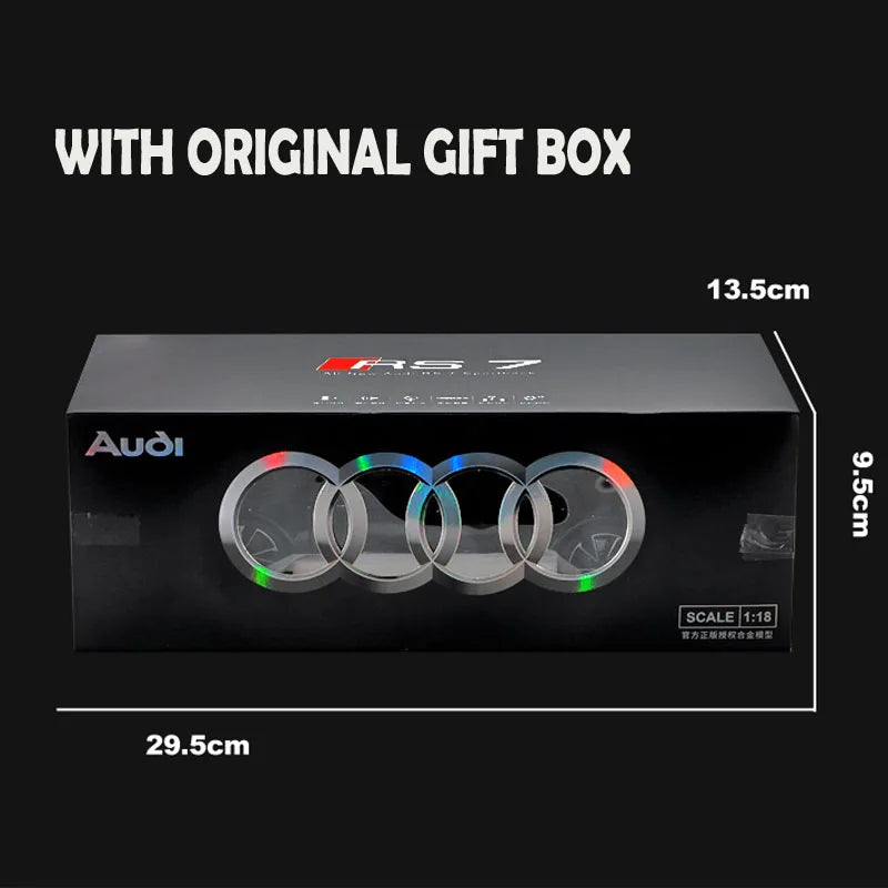 Simulation 1:18 AUDI RS7 Sportback alliage voiture modèle enfants jouet véhicule à collectionner Miniature Voiture décor à la maison cadeau d'anniversaire