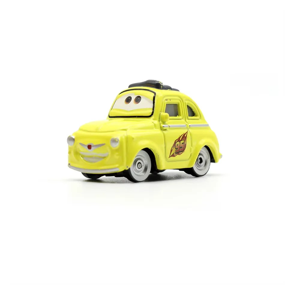5 pièces Disney Pixar foudre McQueen voitures 1:55 véhicule moulé sous pression carrosserie en métal alliage matériel enfant modèle jouet voiture cadeau d'anniversaire
