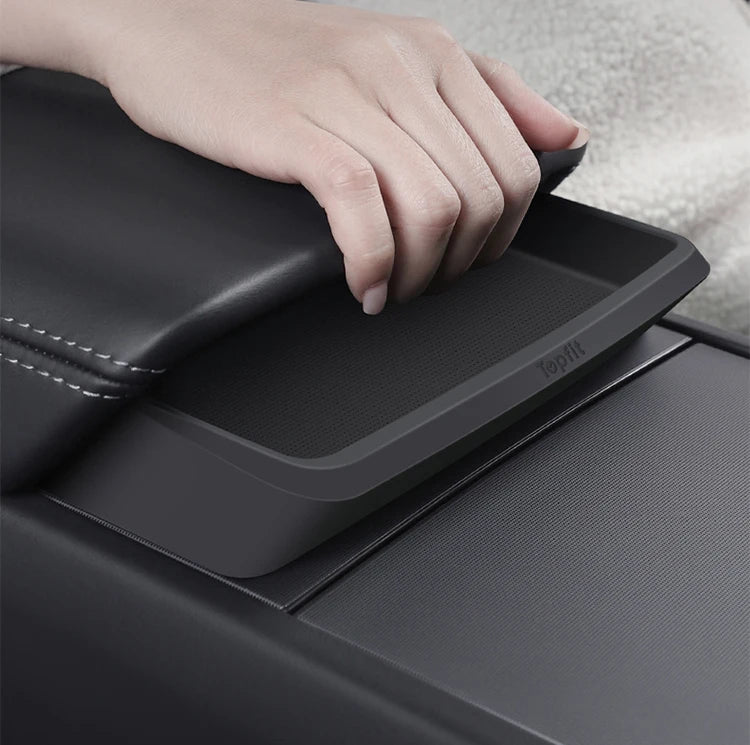 Boîte de rangement d'accoudoir Central pour Tesla modèle Y/3/3, étui de rangement pour lunettes de voiture Highland, accessoire multifonctionnel pour téléphone, nouveauté 2024