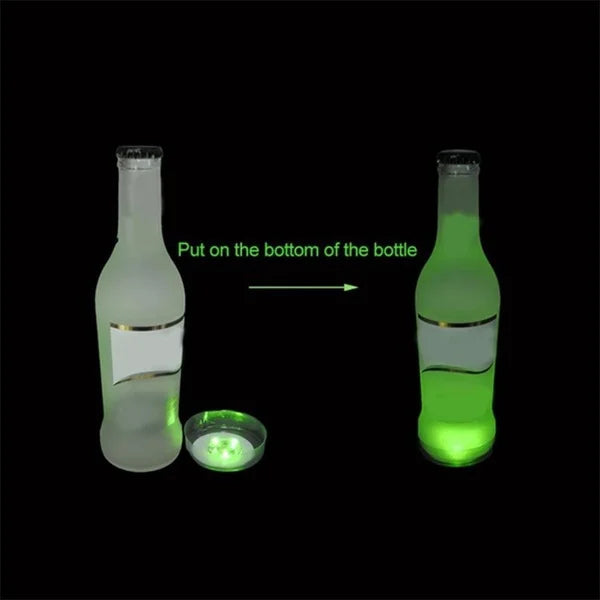 Autocollants de bouteille colorés Shoous Cowijk, lumières LED pour cocktail, maison, fête de mariage, décoration de table de Noël, 3 modes, 1 pièce, 5 pièces