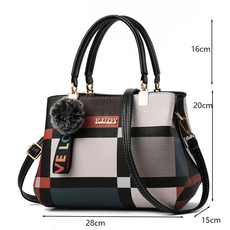 Sacs à bandoulière décontractés en cuir PU pour femmes, sac à main fourre-tout de luxe pour dames, grande capacité, sac initié au voyage