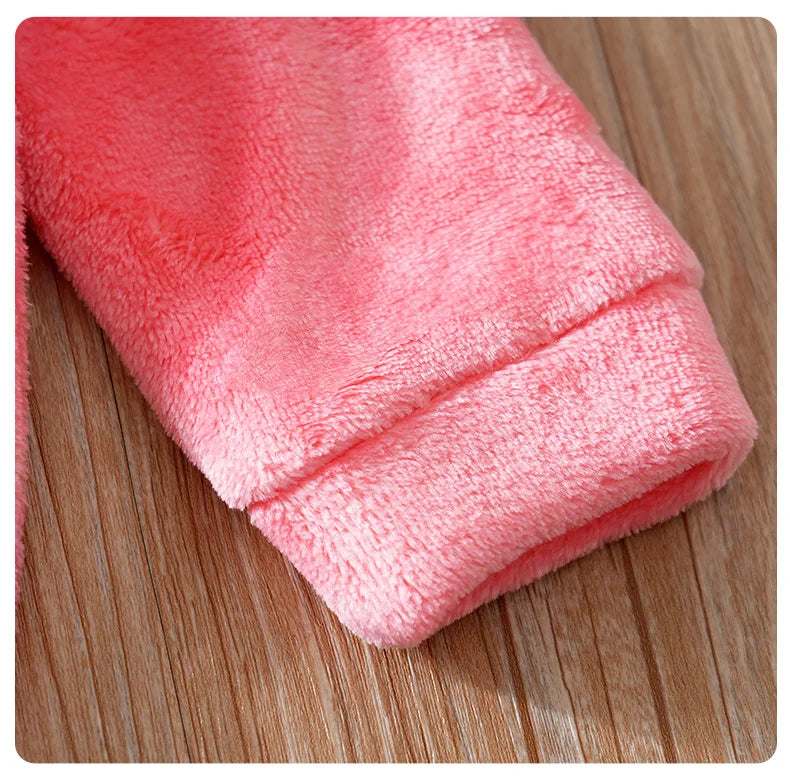 Vêtements pour bébé, mignon dessin animé licorne 3d, flanelle douce pour garçons et filles de 0 à 18 ans, automne et hiver, sac pour bébé à manches longues, combinaison de pied