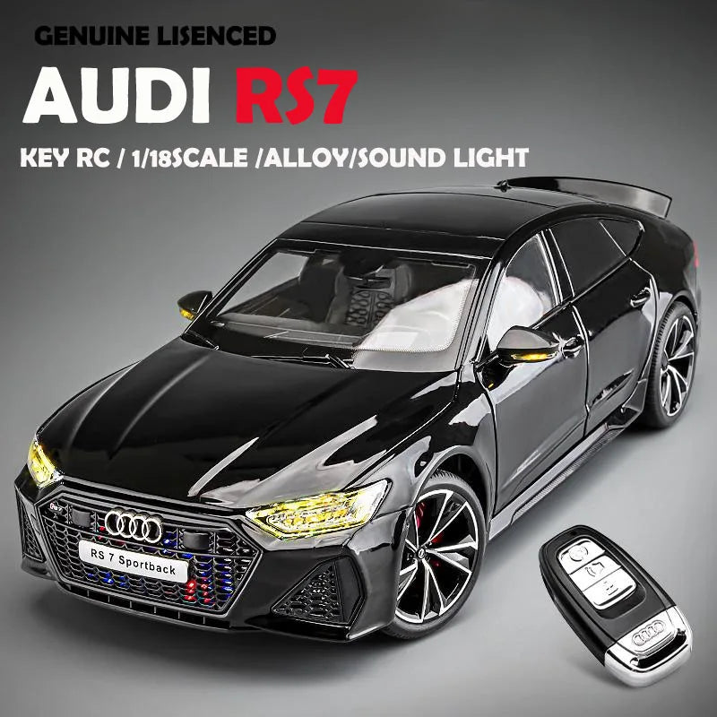 Simulation 1:18 AUDI RS7 Sportback alliage voiture modèle enfants jouet véhicule à collectionner Miniature Voiture décor à la maison cadeau d'anniversaire