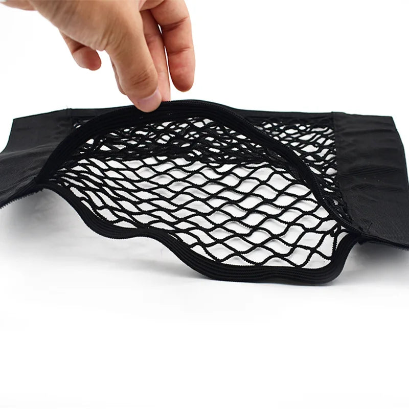 Filet de Rangement artificiel astique pour Siège Arrière de Voiture, Poche en Maille, Autocollant Magique, Sac Portable Universel, Accessoires
