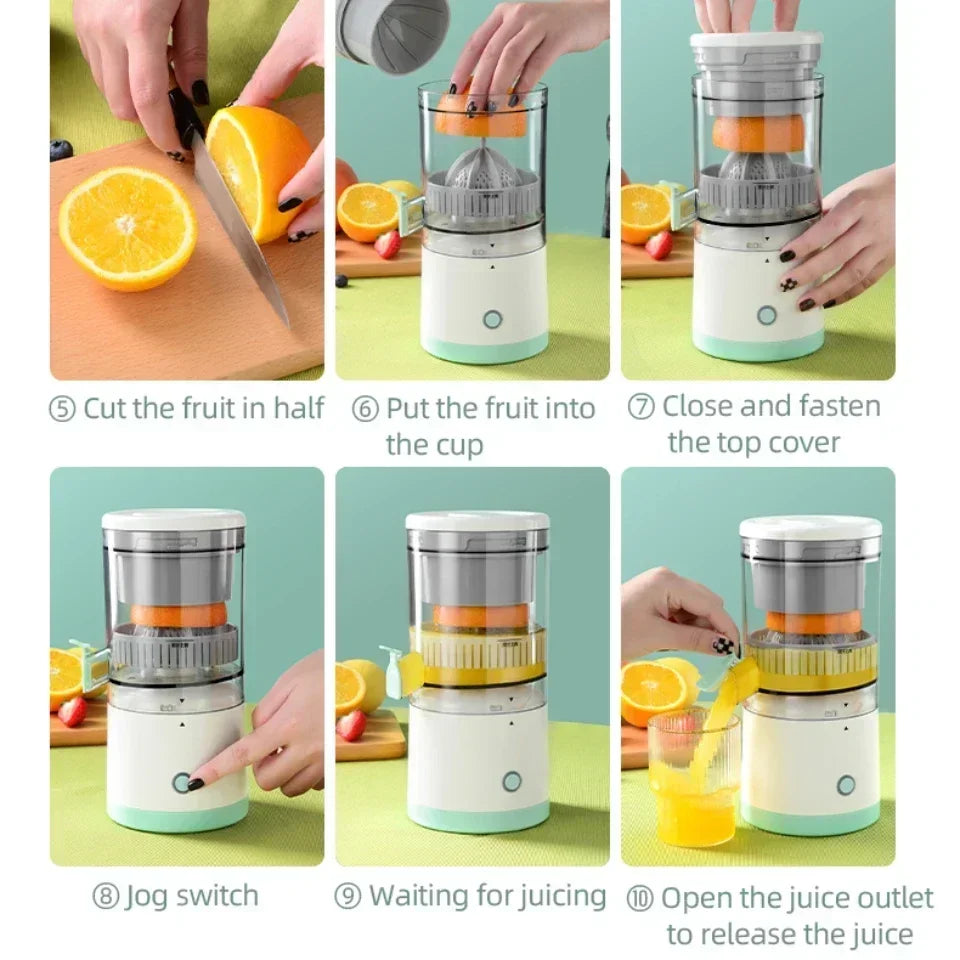 Presse-agrumes électrique portable Ju479, chargement USB, mélangeur de fruits, orange, citron, mini, ménage, centre commercial, chauffe-ville, voyage