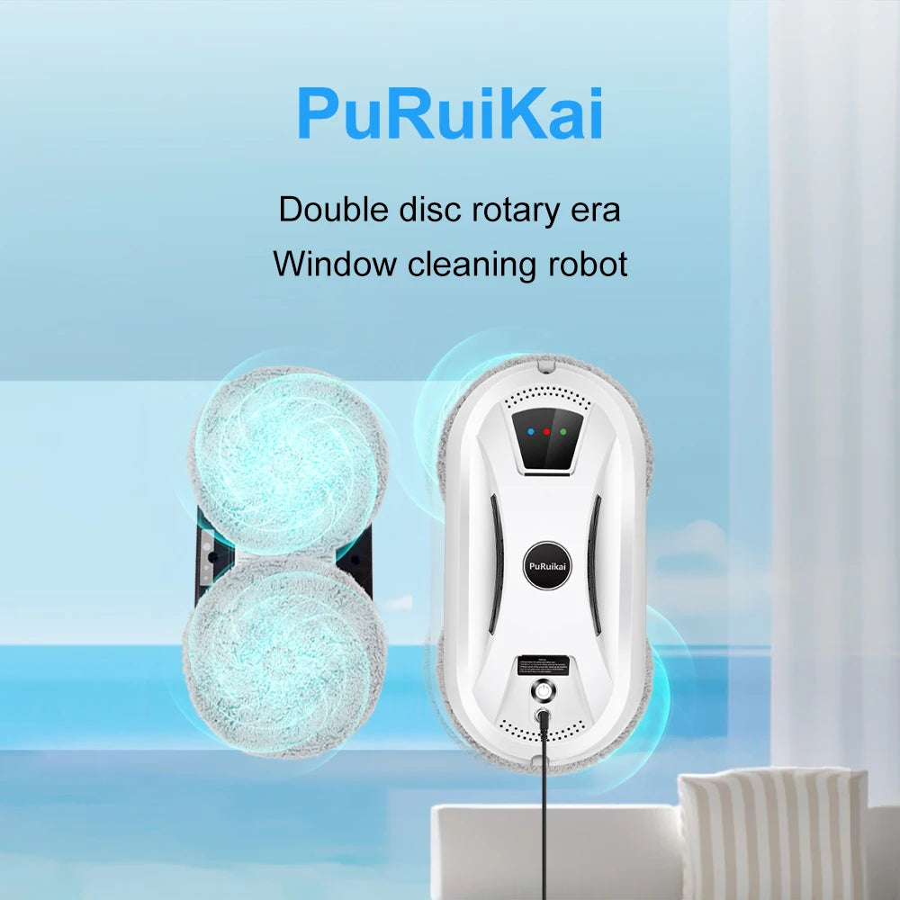 PuRuiKai Robot aspirateur Ultra mince nettoyage de vitres robot fenêtre électrique verre limpiacristales télécommande pour la maison