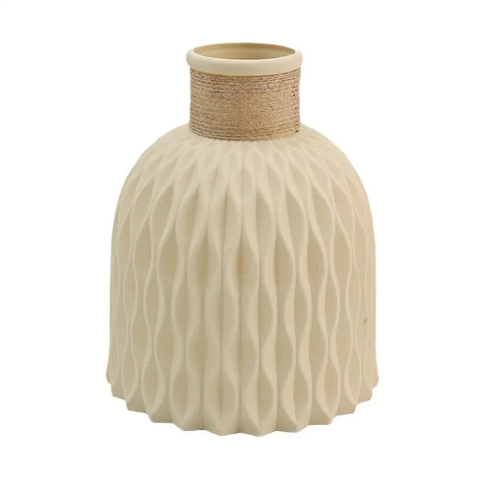 Vase à fleurs en plastique avec UL, pot de fleurs bricolage, porcelaine de salon, articles de fleurs, ornements de décoration pour la maison