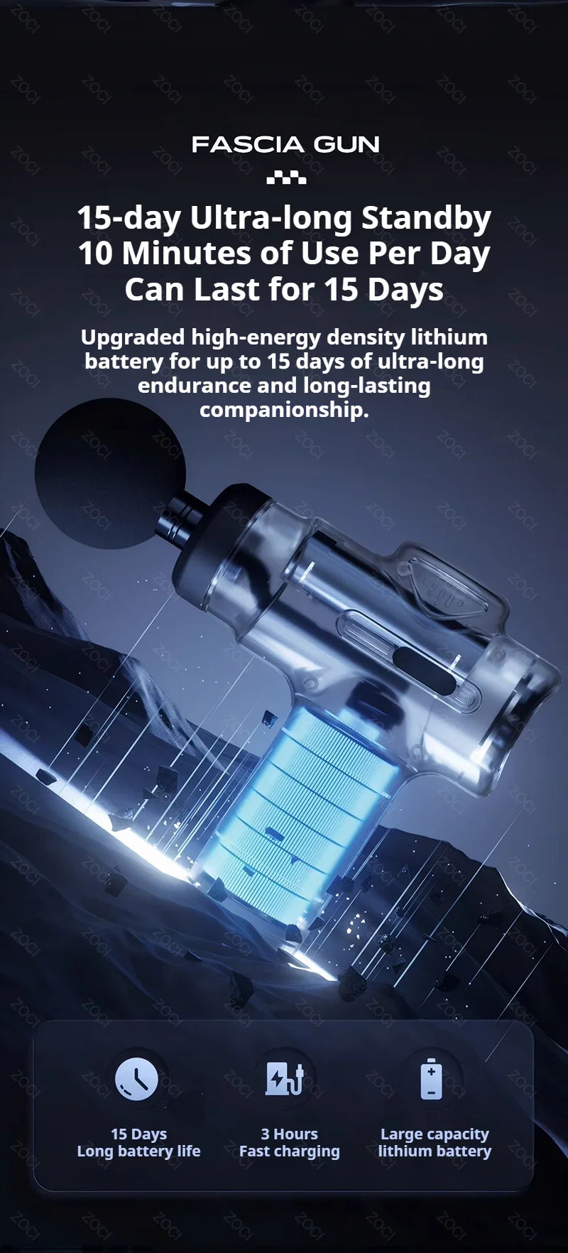 Mini pistolet de Massage Portable à 99 niveaux, pistolet à Fascia portatif, affichage numérique, masseur musculaire par Vibration, masseur de tissus profonds pour le corps