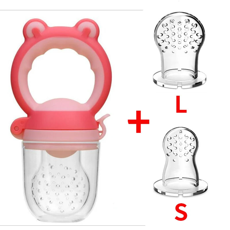 3 en 1 sac nouveau-né bébé aliments frais mangeoire Silicone anneau de dentition jouet mangeoire à fruits sucette formation manger fruits meulage bâton mignon