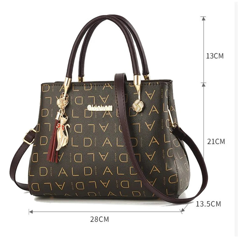 Sacs à bandoulière décontractés en cuir PU pour femmes, sac à main fourre-tout de luxe pour dames, grande capacité, sac initié au voyage