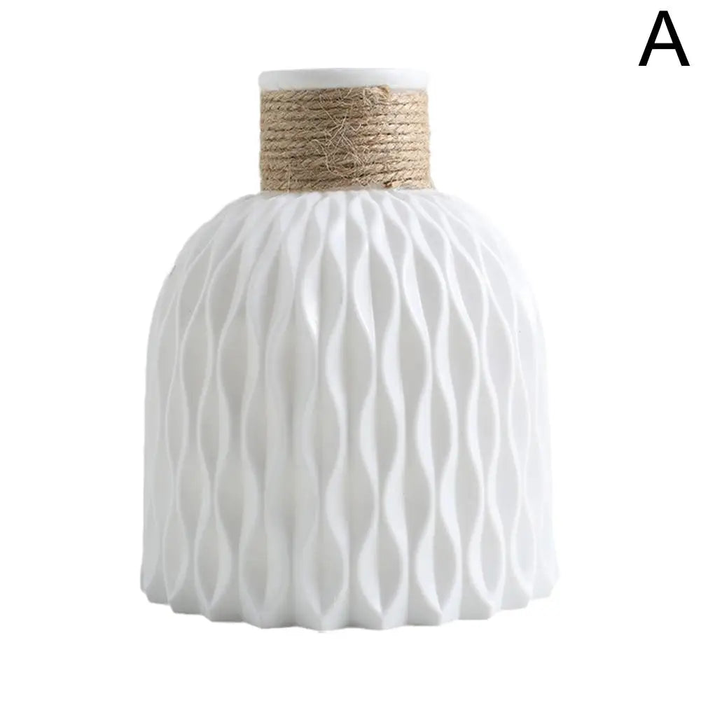 Vase à fleurs en plastique avec UL, pot de fleurs bricolage, porcelaine de salon, articles de fleurs, ornements de décoration pour la maison