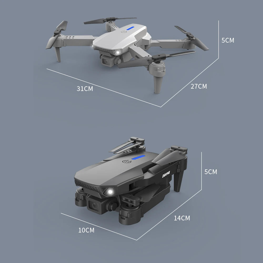 Drone haute définition E88/E58 4K, photographie aérienne, avion RC Intelligent à hauteur fixe, avion à quatre axes, jouets pour enfants garçons