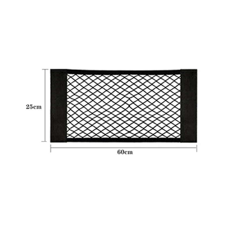 Filet de Rangement artificiel astique pour Siège Arrière de Voiture, Poche en Maille, Autocollant Magique, Sac Portable Universel, Accessoires
