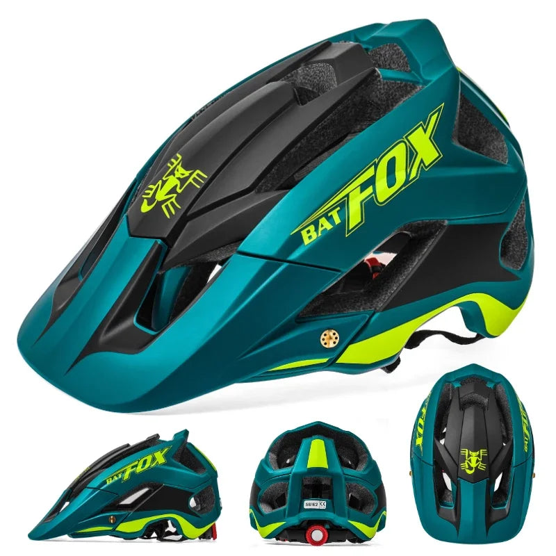 BATFOX-Casque de vélo pour homme, casque de vélo, casque de vélo de montagne, casque de vélo VTT, casquettes de vélo
