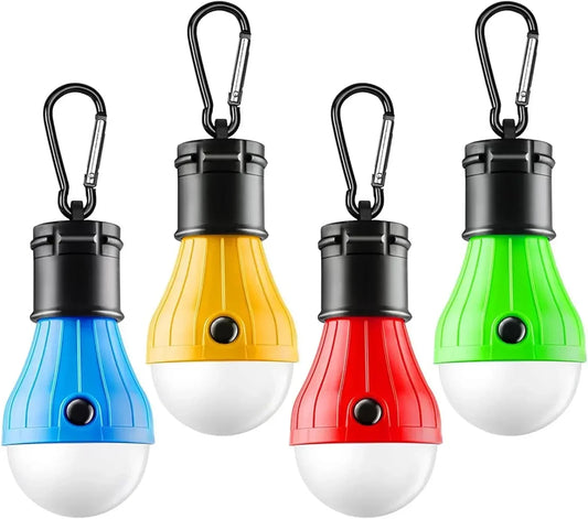 Lampe de tente extérieure Ampoule LED Lampe à crochet portable Lampe de camping adaptée aux sacs à dos extérieurs Voyant d'avertissement de sécurité pour enfants