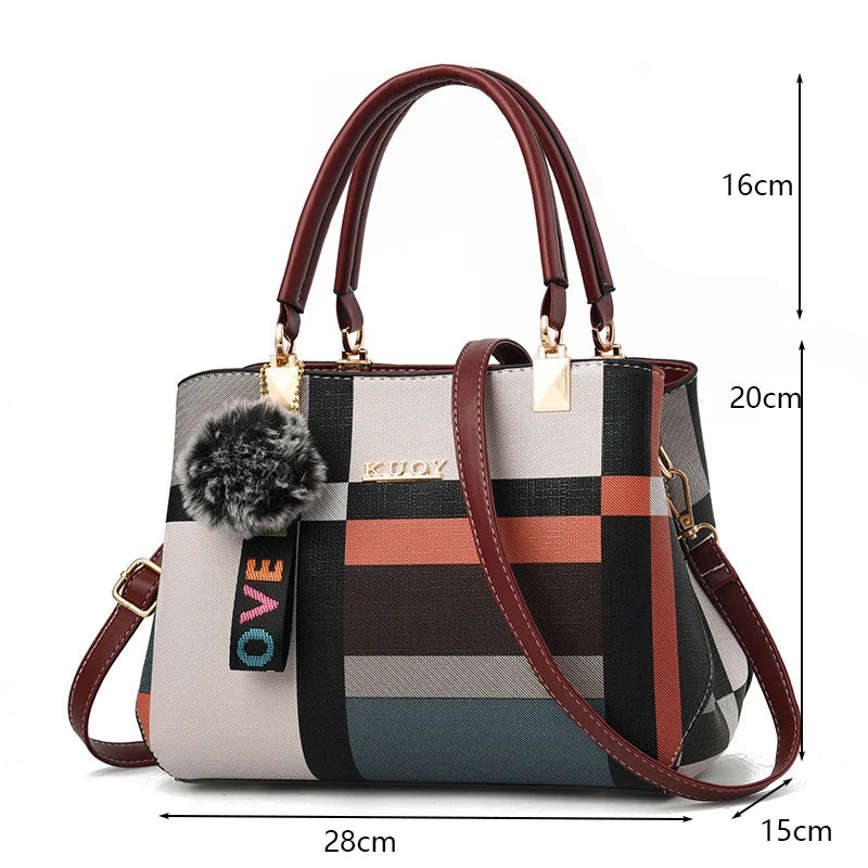 Sacs à bandoulière décontractés en cuir PU pour femmes, sac à main fourre-tout de luxe pour dames, grande capacité, sac initié au voyage